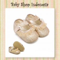 S950 Sepatu Bayi Perempuan Gold Prewalker Bayi Import Crown Gold  large